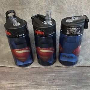 Thermos Blue Superman Kids Bottle Set Of 3